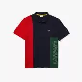 best lacoste t-shirt cheap flag red blue